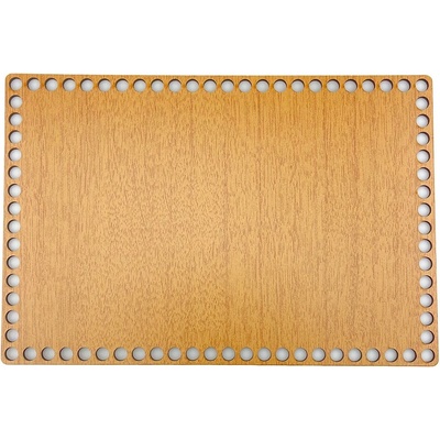 Pro Háčkování Dno na košík obdélník 30 x 20 cm dekor dub
