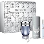 Paco Rabanne Invictus - EDT тоалетна вода 100 ml + дезодорант 150 ml + EDT тоалетна вода 10 ml - подаръчен комплект за мъже