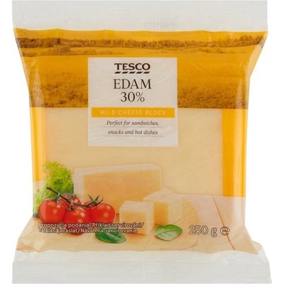 Tesco Edam 30% přírodní polotvrdý sýr 250 g