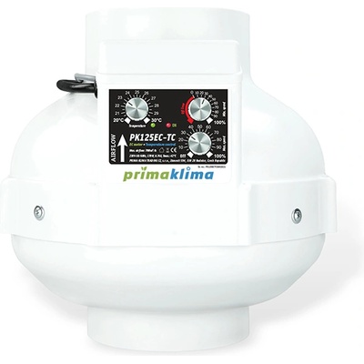 Prima Klima EC Вентилатор PK125EC-TC с контролер на темп. Ø125mm 680m3/h