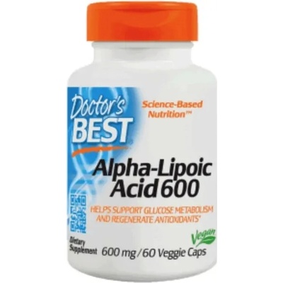 Doctor’s best kyselina alfa-lipoová 600 mg 60 vegetariánskych kapsúl