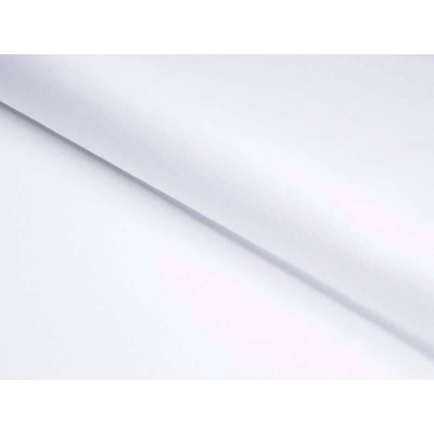 Škodák Bavlnený satén - biely - metráž šírka 220 cm