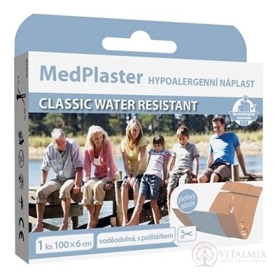 MedPlaster Náplast Classic water resistant 100 x 6 cm 20 ks