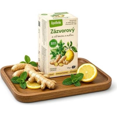 Apotheke BIO Zázvor citron máta 20 x 1,5 g