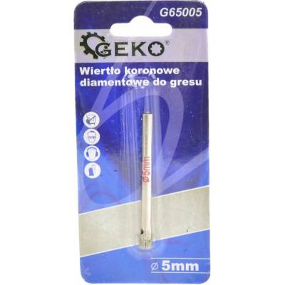 Geko Diamantový vrták do dlaždic 5 mm Profi – dĺžka 500 mm (Geko)
