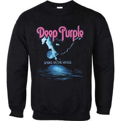mikina bez kapuce LOW FREQUENCY Deep Purple Smoke On The Water černá – Zboží Dáma