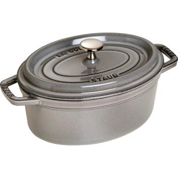 Staub Съд за готвене La Cocotte овален чугунен 2, 35 л графитен (40500-236-0)