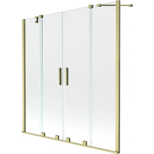 Mexen Velar Двойна плъзгаща се преграда за вана с размери 140 x 150 см, (896-140-000-02-55)