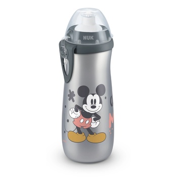 Nuk Шише NUK - Sports cup, Mickey, 450 ml, 24+ месеца, сиво (10255413-сив)