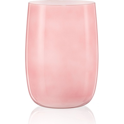 Crystalex růžová sklenená váza Caribbean Dream Cherry 18 cm