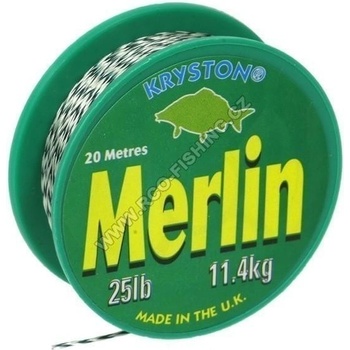 Kryston šnúra Merlin Fast Sinking Braid Čierna 20m 35lb