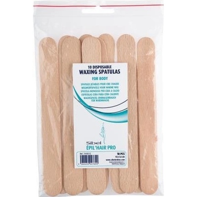 Sibel lopatka na depilační vosk 15 cm 10 ks