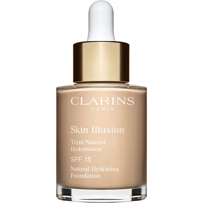 Clarins Skin Illusion Natural Hydrating Foundation озаряващ хидратиращ фон дьо тен SPF 15 цвят 105N Nude 30ml