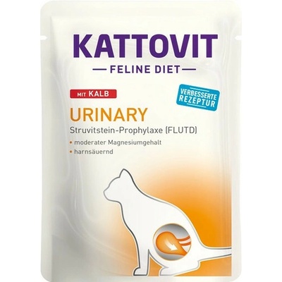 Kattovit Feline Diet Urinary s teľacím 85 g