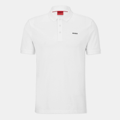 Hugo Мъжка блуза с яка Hugo Donos Polo Shirt Mens - White