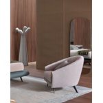 Bonaldo Кресло SADDLE 115x100cm Pastello 8D57/Ponza Nabuk N01 (Q0309Y00N018D57)