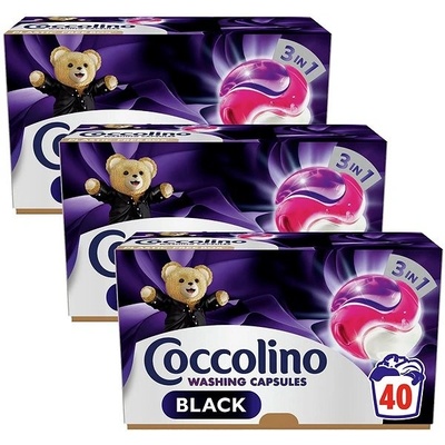 Coccolino Black prací kapsle 3 × 40 ks