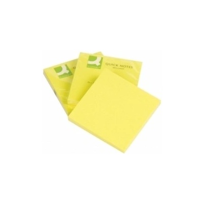 Q-CONNECT Bloček Q-CONNECT žltý 76x76mm (QC010502)