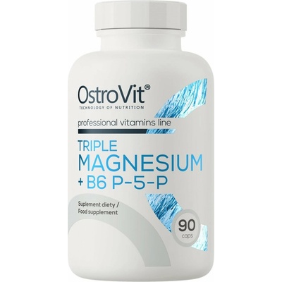 OstroVit Triple Magnesium + B6 P-5-P 90 kapsúl