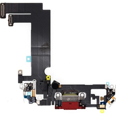 AppleKing nabíjací a audio flex konektor pre Apple iPhone 12 mini - červená