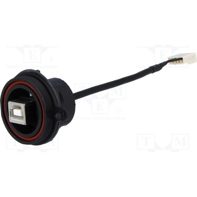 Bulgin PX0843/B USB Buccaneer, 5pin socket, USB B socket; 0.132m