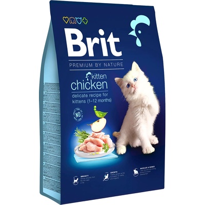 Brit Premium by Nature Cat Kitten kuracie - 8 kg