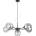 Keter Lighting Пендел KALIOPE 6xE27/60W/230V черен/прозрачен (KE0161)