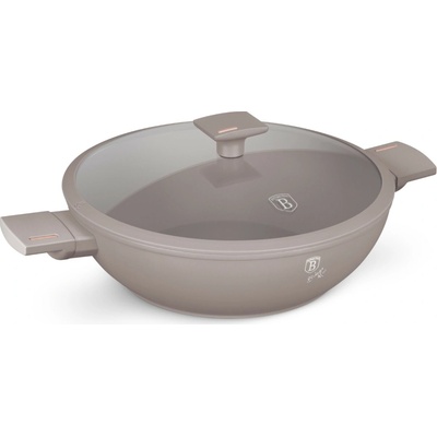 Pro-Tech shop Wok panvica s pokrievkou a titánovým povrchom Taupe 30cm 55078