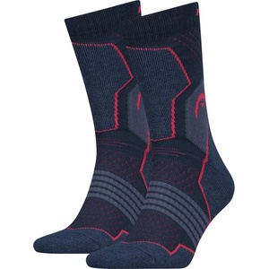 Head Hiking crew 2p unisex черно, червено 35-38 (cz701910003)