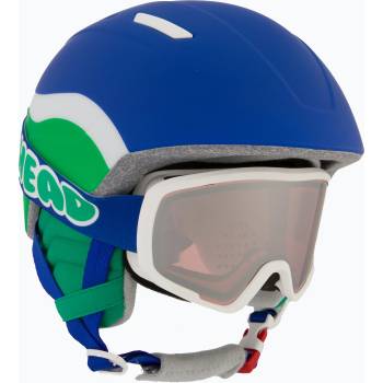 HEAD Детска ски каска HEAD Mojo Set + очила Junior blue/green/silver red