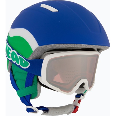 HEAD Детска ски каска HEAD Mojo Set + очила Junior blue/green/silver red