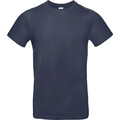 B&C E190 těžká bavlna krátký rukáv pánské COT01003Tu3405-navy blue