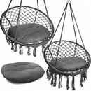 Springos Čapí hnízdo 110 cm modro-černá