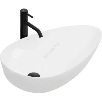 Rea REA-U8537 - Мивка за плот GRETA 40x65, 5 cm керамика/бял гланц (RE0253)