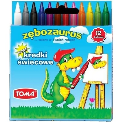 Toma Zubozaurus sviečkové pastelky 12 ks