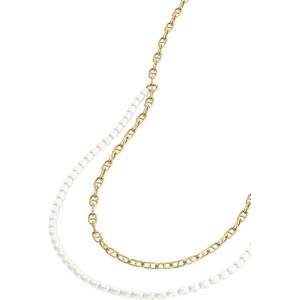 Fossil колие дамско месингово с перла Heritage (JA7321710)