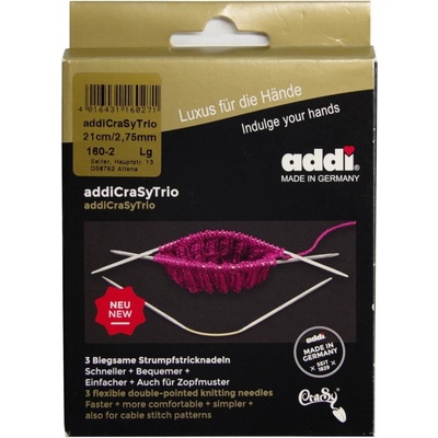 Addi Jehlice CraSyTrio, trojice jehlic 21 cm / 2,75 mm