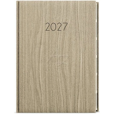 Ctirad Wood A5 denní 2027 Hnědý světle