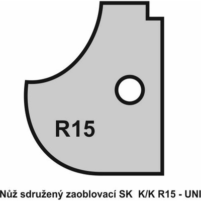 VBD zaoblovací sdružená, K/K R15 - UNI