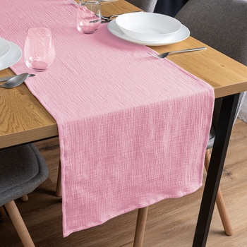 Biante Mušelínový behúň MSN-040 Ružový 35x140 cm