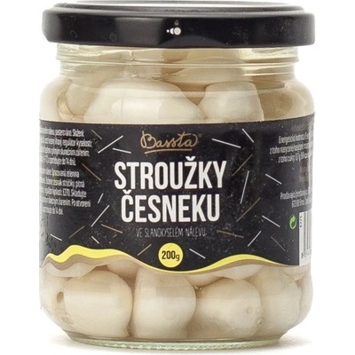 Bassta Stroužky česneku ve slanokyselém nálevu sklo 200 g