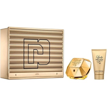 Paco Rabanne Lady Million Подаръчен комплект, Парфюмна вода 50ml + Мляко за тяло 75ml, Жени