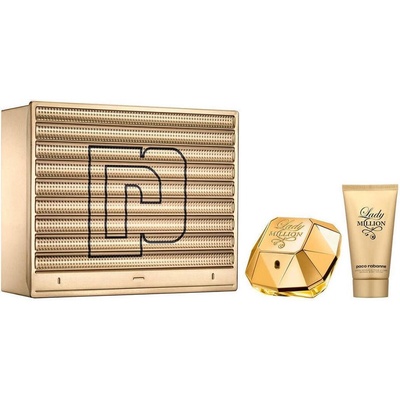 Paco Rabanne Lady Million Подаръчен комплект, Парфюмна вода 50ml + Мляко за тяло 75ml, Жени