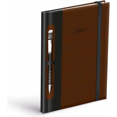MFP T805 A5 Týdenní 2027 hnědý-černý