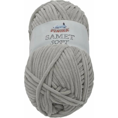 Příze Samet Soft 100g 260 sv.šedá