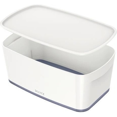 LEITZ Úložný box s víkem "MyBox" bílá-šedá malý