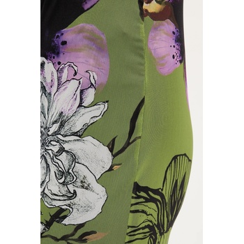 Desigual Пола Desigual TULLEFLOWERS в зелено дълга със стандартна кройка 25WWFK03 (25WWFK03)