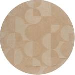 Flair Rugs Бежов вълнен кръгъл килим ø 160 cm Gigi - Flair Rugs (503119373933)