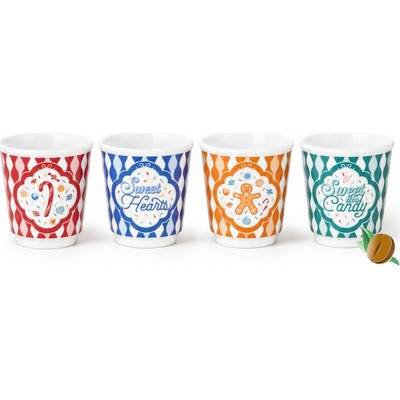 Bialetti Candyland šálky 4 x 80 ml