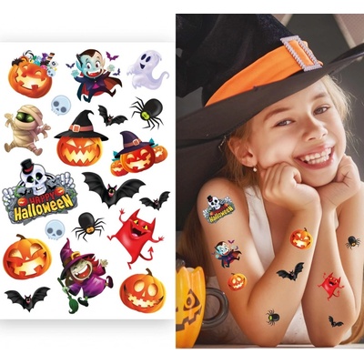 Fiestas Guirca Tetování Halloween barevné – Zboží Dáma